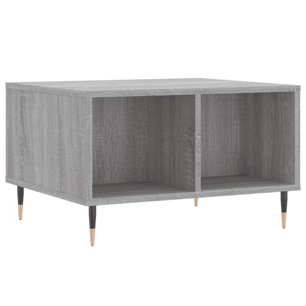 vidaXL Coffee Table Grey Sonoma 60x50x36,5 cm Engineered Wood