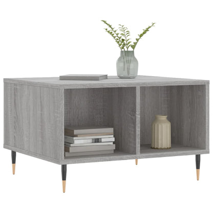 vidaXL Coffee Table Grey Sonoma 60x50x36,5 cm Engineered Wood
