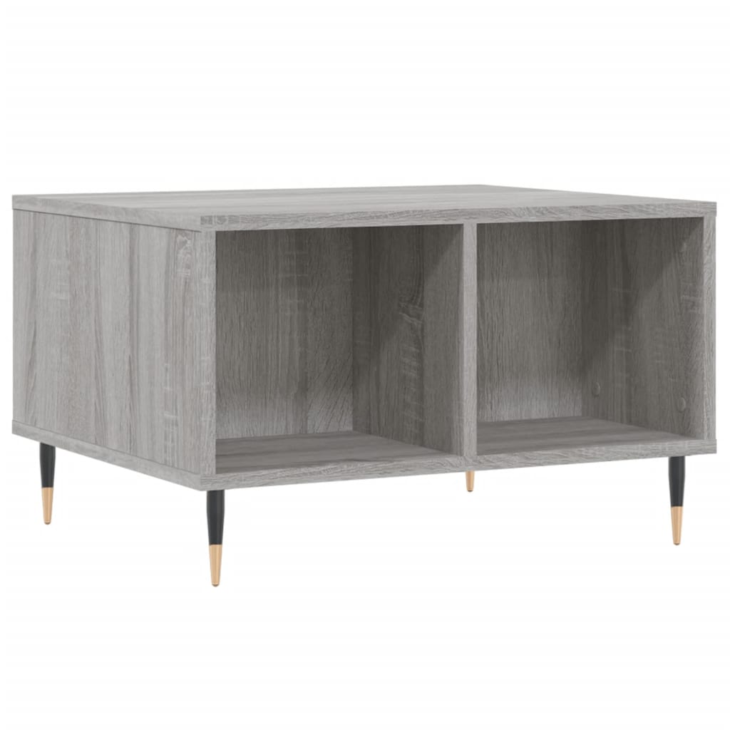 vidaXL Coffee Table Grey Sonoma 60x50x36,5 cm Engineered Wood