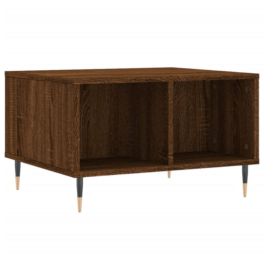vidaXL Coffee Table | Brown oak | Engineered wood, metal | Small | Coffee Table