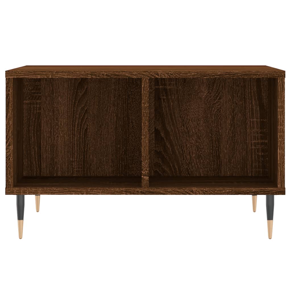 vidaXL Coffee Table | Brown oak | Engineered wood, metal | Small | Coffee Table