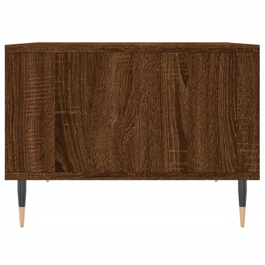 vidaXL Coffee Table | Brown oak | Engineered wood, metal | Small | Coffee Table