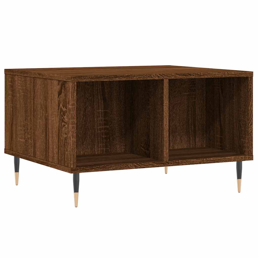 vidaXL Coffee Table Brown Oak 60x50x36,5 cm Engineered Wood