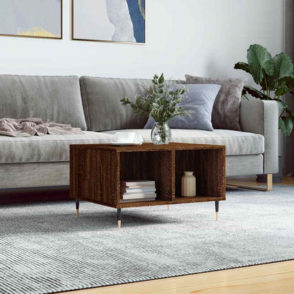 vidaXL Coffee Table Brown Oak 60x50x36,5 cm Engineered Wood