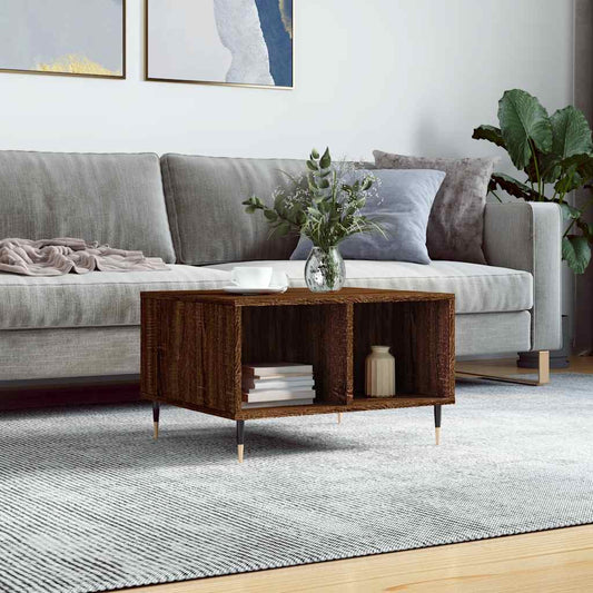 vidaXL Coffee Table Brown Oak 60x50x36,5 cm Engineered Wood