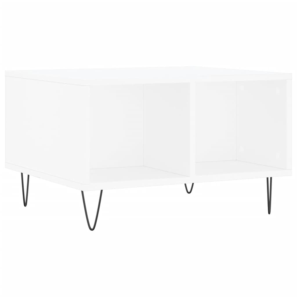 vidaXL Coffee Table White 60x50x36,5 cm Engineered Wood