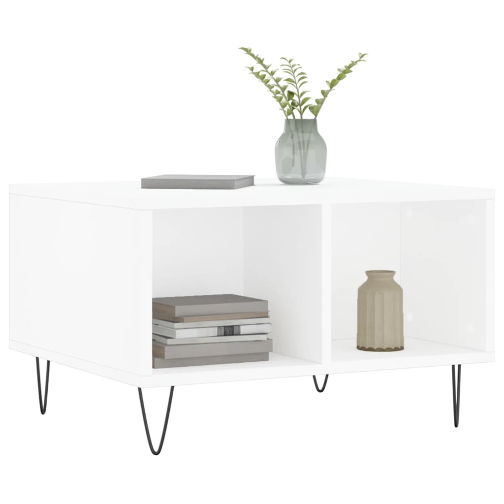 vidaXL Coffee Table White 60x50x36,5 cm Engineered Wood