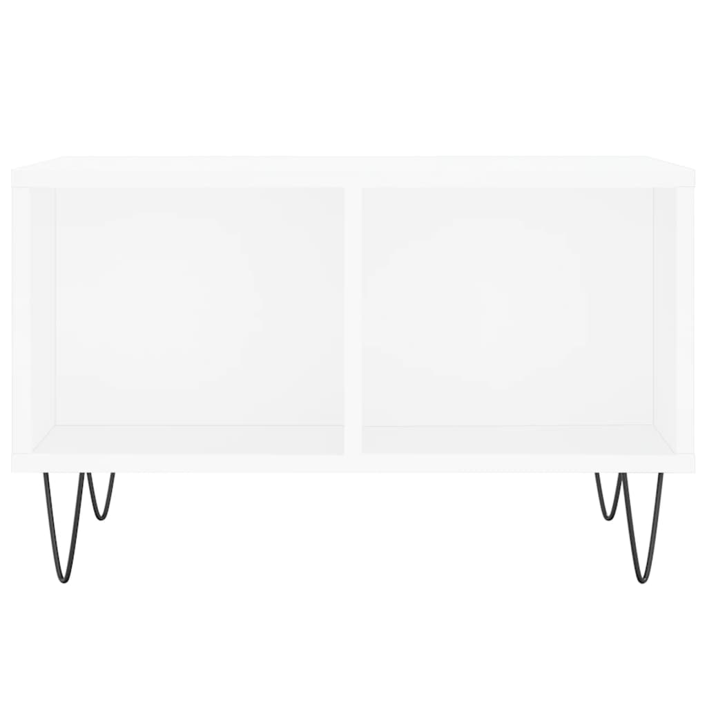 vidaXL Coffee Table White 60x50x36,5 cm Engineered Wood