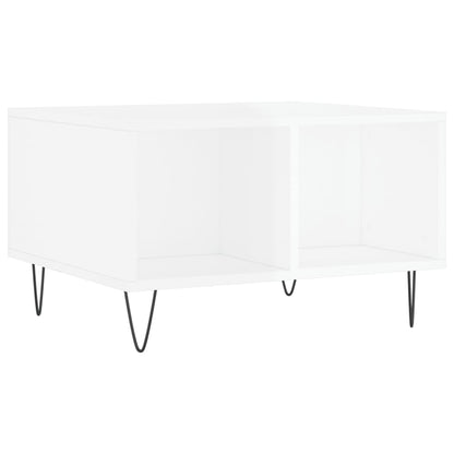 vidaXL Coffee Table High Gloss White 60x50x36.5 cm Engineered Wood