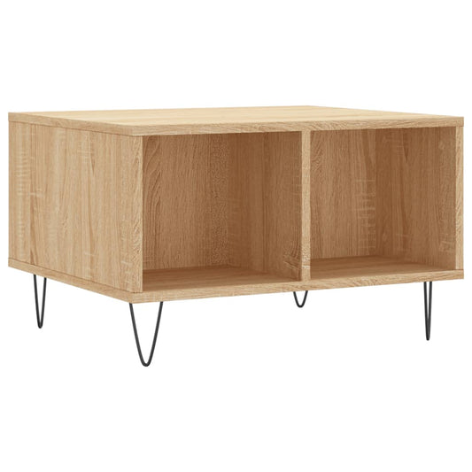 vidaXL Coffee Table Sonoma Oak 60x50x36,5 cm Engineered Wood