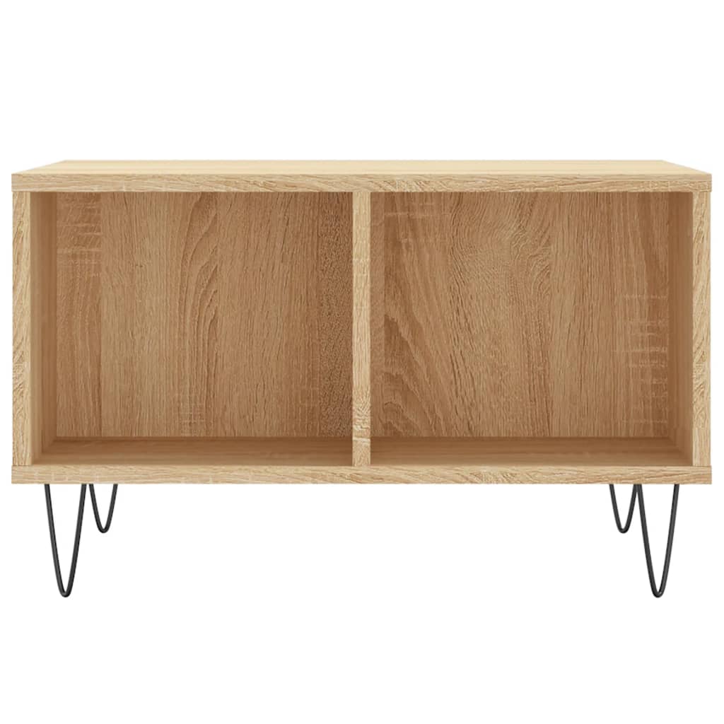 vidaXL Coffee Table Sonoma Oak 60x50x36,5 cm Engineered Wood