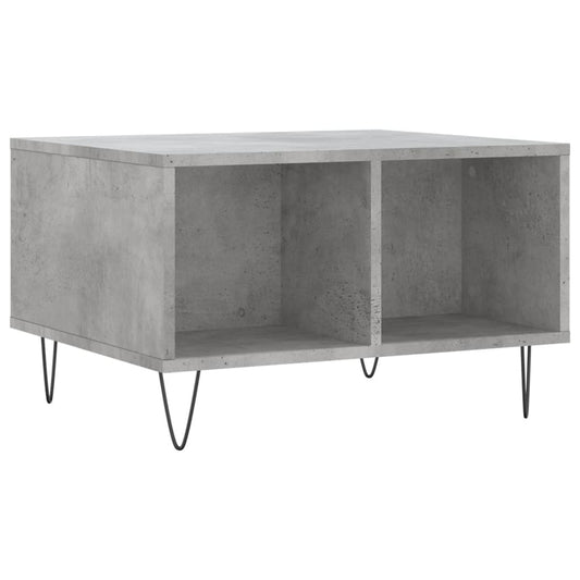 vidaXL Coffee Table Concrete Grey 60x50x36,5 cm Engineered Wood