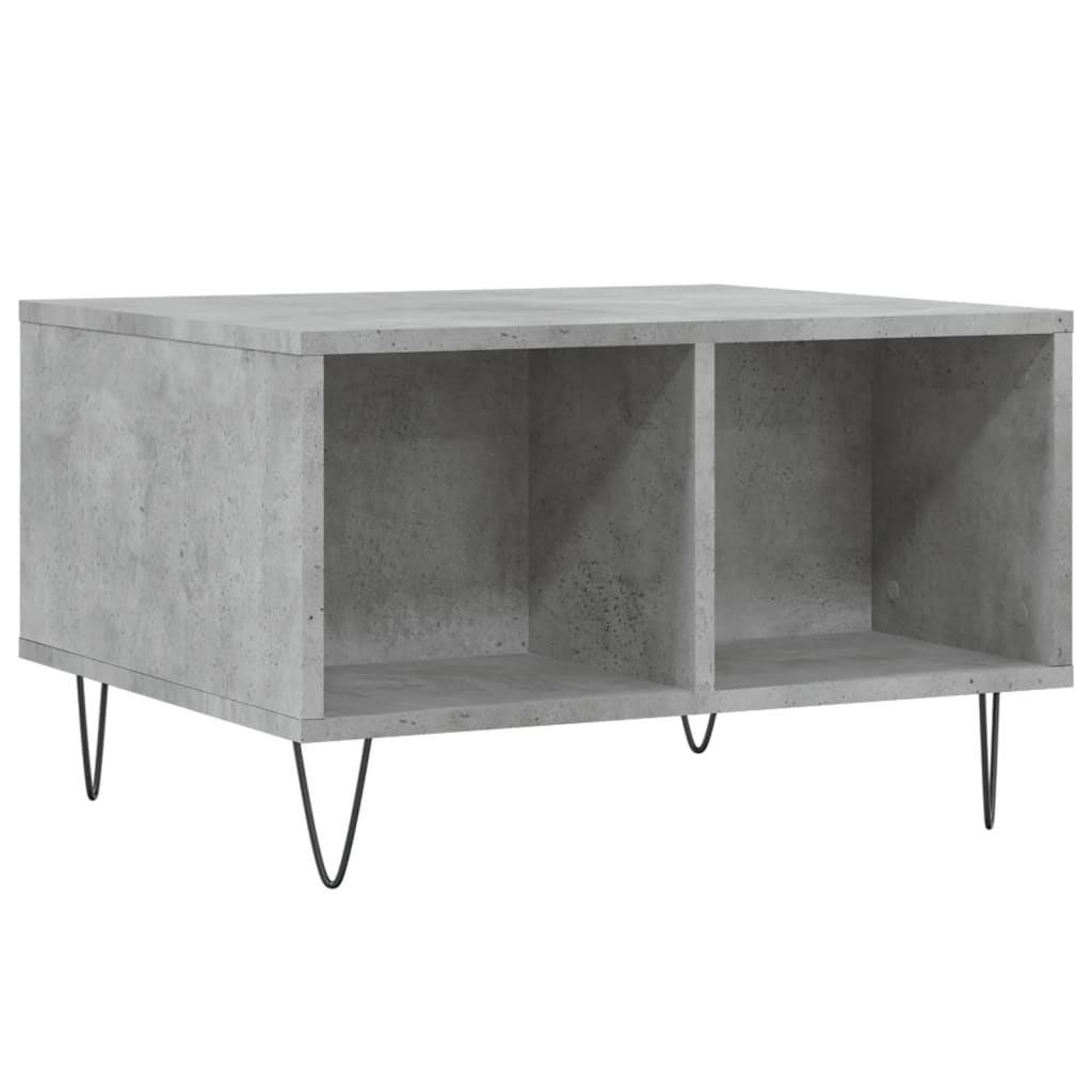 vidaXL Coffee Table Concrete Grey 60x50x36,5 cm Engineered Wood