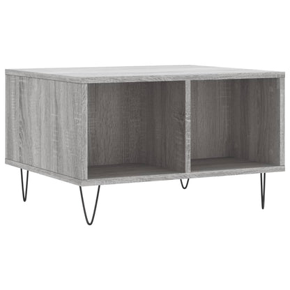 vidaXL Coffee Table Grey Sonoma 60x50x36,5 cm Engineered Wood