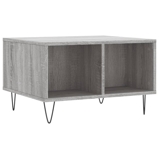 vidaXL Coffee Table Grey Sonoma 60x50x36,5 cm Engineered Wood