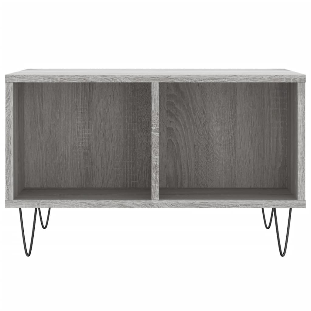 vidaXL Coffee Table Grey Sonoma 60x50x36,5 cm Engineered Wood