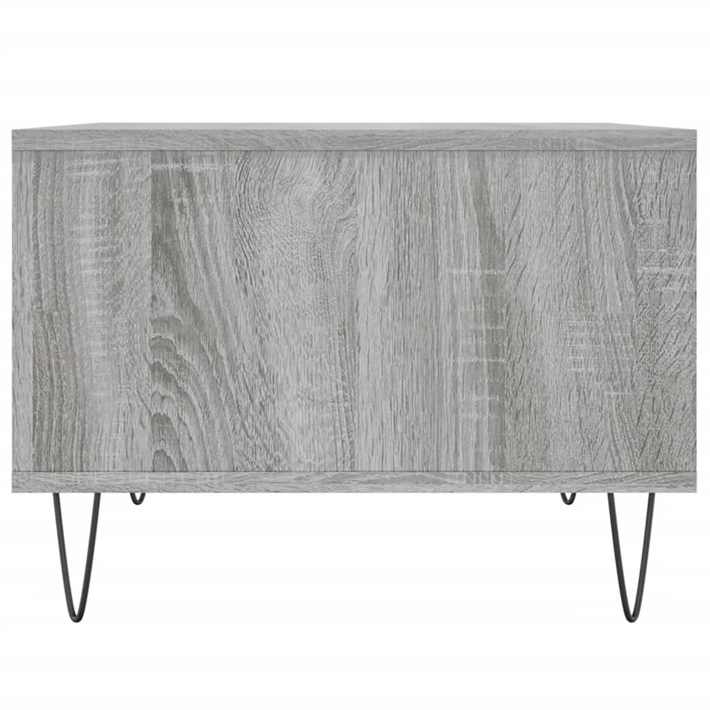 vidaXL Coffee Table Grey Sonoma 60x50x36,5 cm Engineered Wood