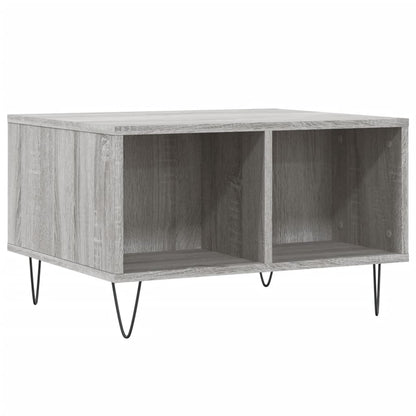 vidaXL Coffee Table Grey Sonoma 60x50x36,5 cm Engineered Wood