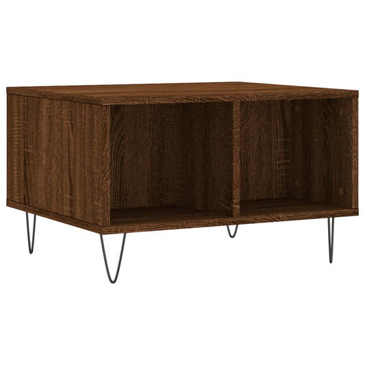 vidaXL Coffee Table Brown Oak 60x50x36,5 cm Engineered Wood