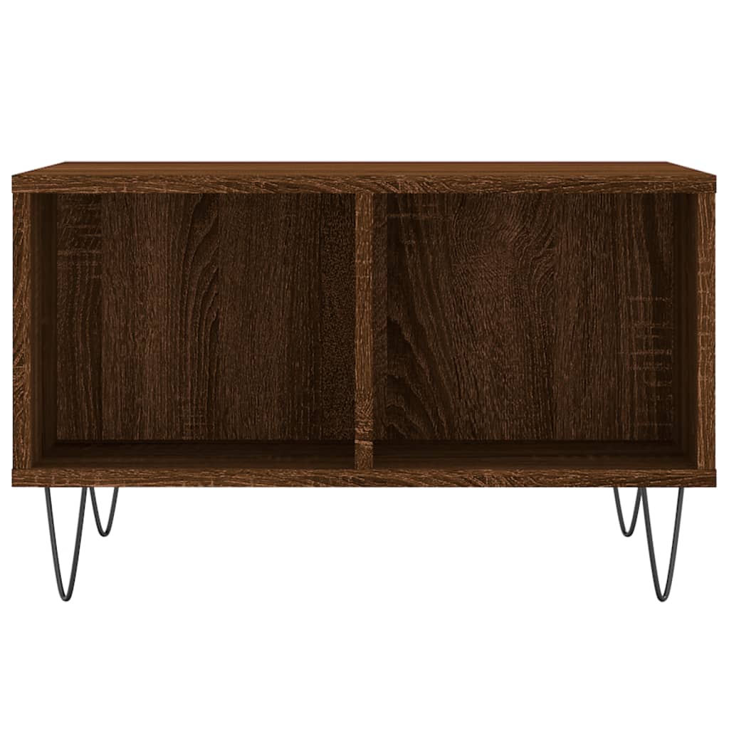 vidaXL Coffee Table Brown Oak 60x50x36,5 cm Engineered Wood