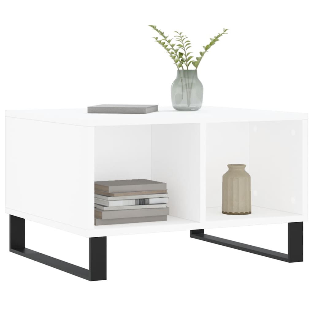 vidaXL Coffee Table White 60x50x36,5 cm Engineered Wood