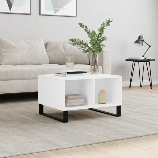 vidaXL Coffee Table White 60x50x36,5 cm Engineered Wood