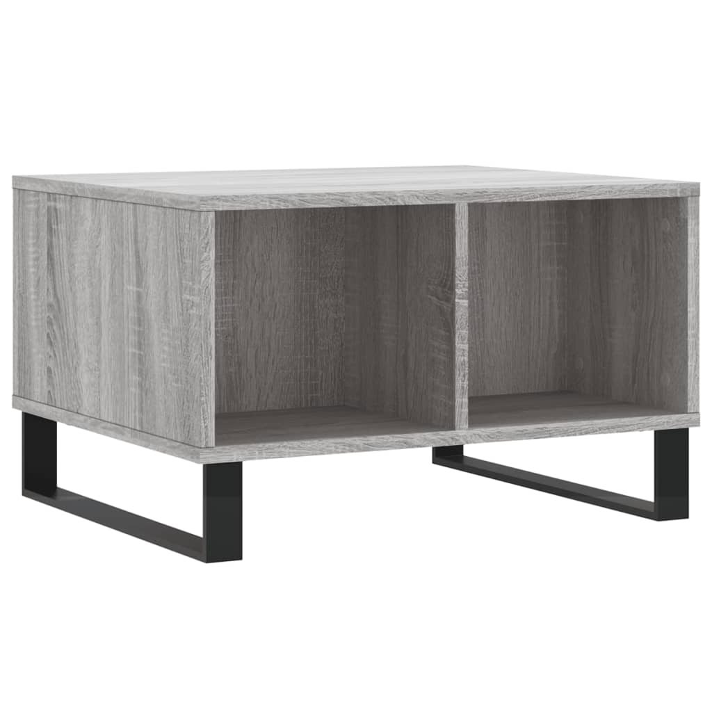 vidaXL Coffee Table Grey Sonoma 60x50x36,5 cm Engineered Wood