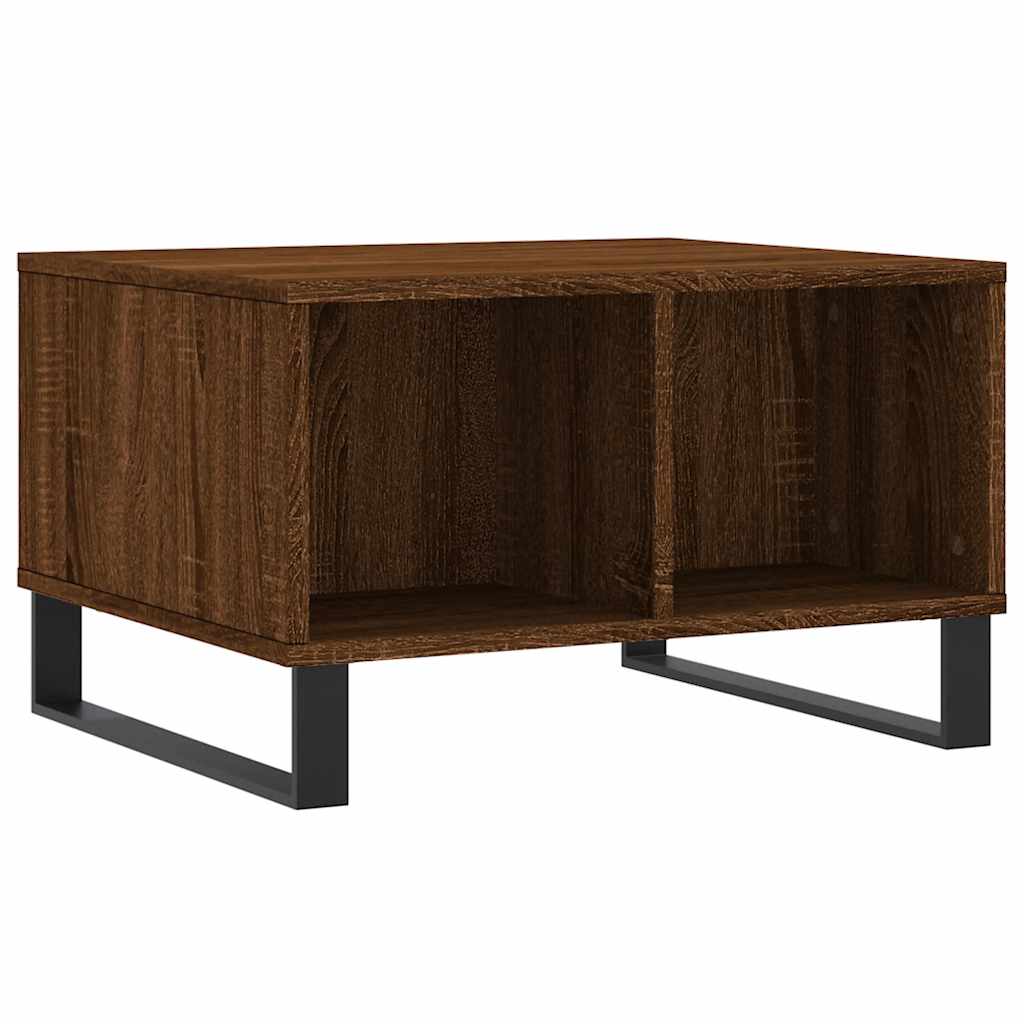 vidaXL Coffee Table Brown Oak 60x50x36,5 cm Engineered Wood