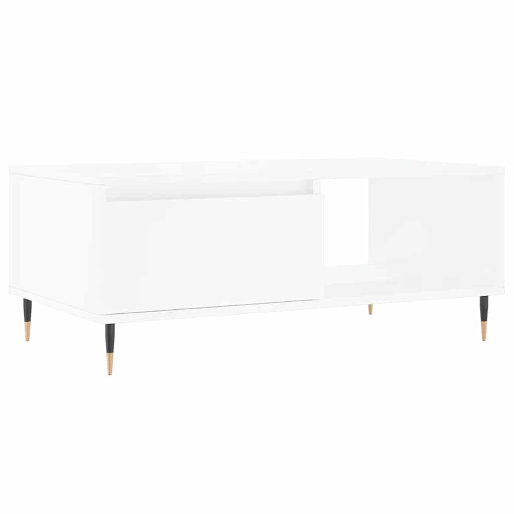 vidaXL Coffee Table White 90x50x36,5 cm Engineered Wood