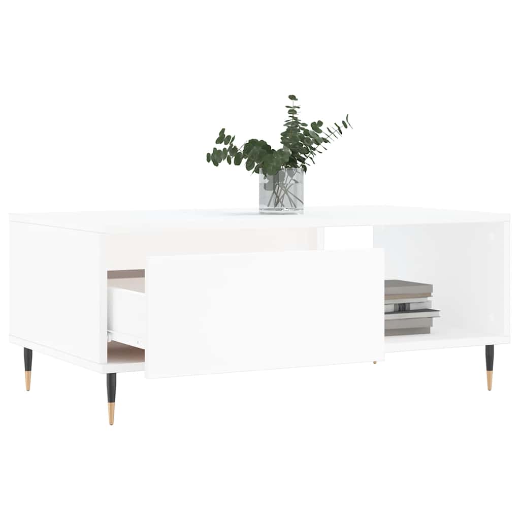 vidaXL Coffee Table White 90x50x36,5 cm Engineered Wood