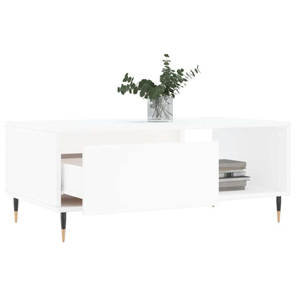 vidaXL Coffee Table White 90x50x36,5 cm Engineered Wood