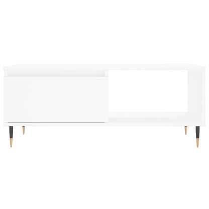 vidaXL Coffee Table | White | Engineered wood | Medium | Rectangular | Modern