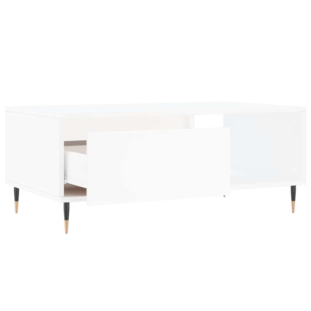vidaXL Coffee Table White 90x50x36,5 cm Engineered Wood