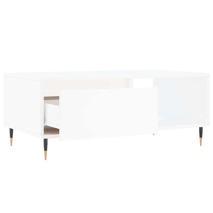 vidaXL Coffee Table White 90x50x36,5 cm Engineered Wood