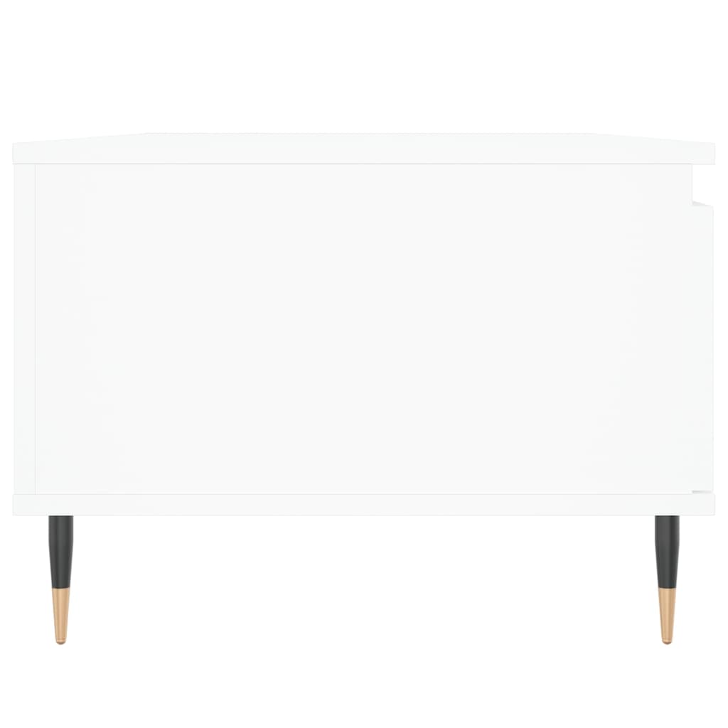 vidaXL Coffee Table | White | Engineered wood | Medium | Rectangular | Modern