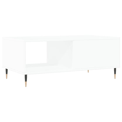 vidaXL Coffee Table | White | Engineered wood | Medium | Rectangular | Modern