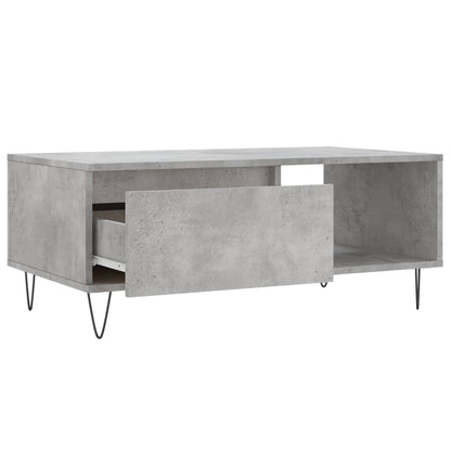 vidaXL Coffee Table Concrete Grey 90x50x36.5 cm Engineered Wood