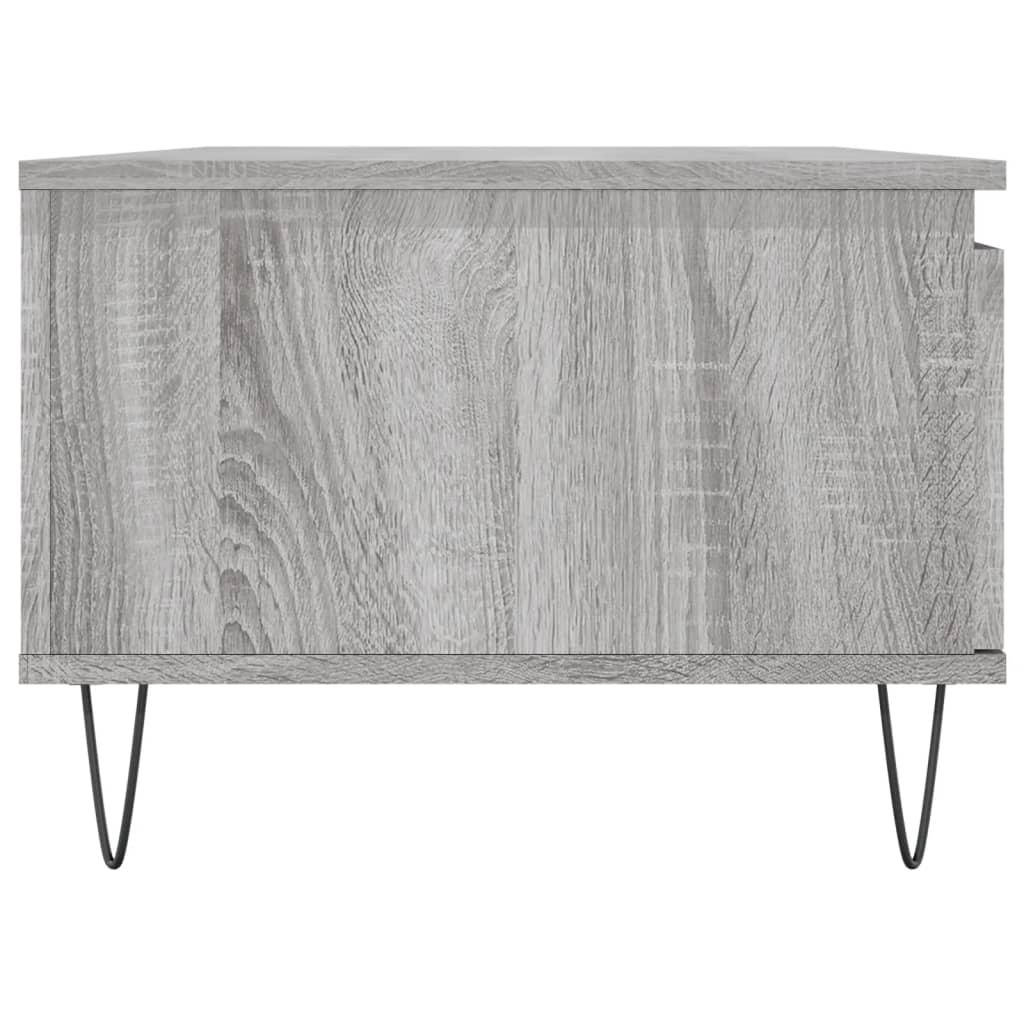 vidaXL Coffee Table Grey Sonoma 90x50x36.5 cm Engineered Wood
