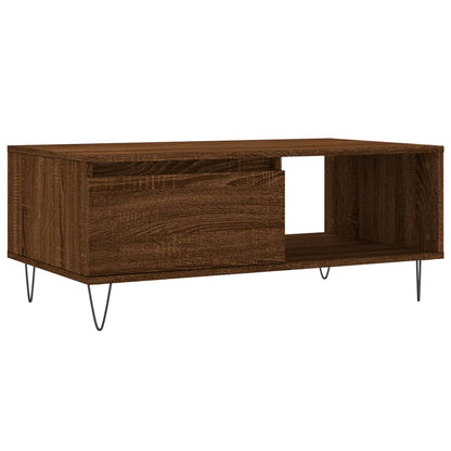 vidaXL Coffee Table Brown Oak 90x50x36,5 cm Engineered Wood