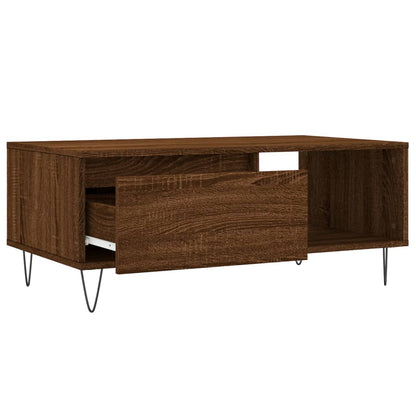 vidaXL Coffee Table Brown Oak 90x50x36,5 cm Engineered Wood