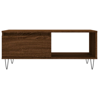 vidaXL Coffee Table Brown Oak 90x50x36,5 cm Engineered Wood
