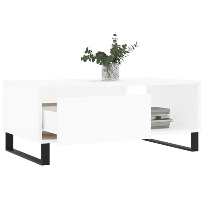 vidaXL Coffee Table White 90x50x36.5 cm Engineered Wood