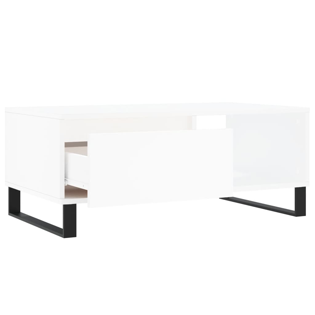 vidaXL Coffee Table White 90x50x36.5 cm Engineered Wood