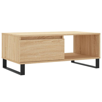 vidaXL Coffee Table Sonoma Oak 90x50x36.5 cm Engineered Wood