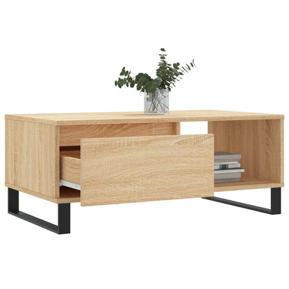 vidaXL Coffee Table Sonoma Oak 90x50x36.5 cm Engineered Wood