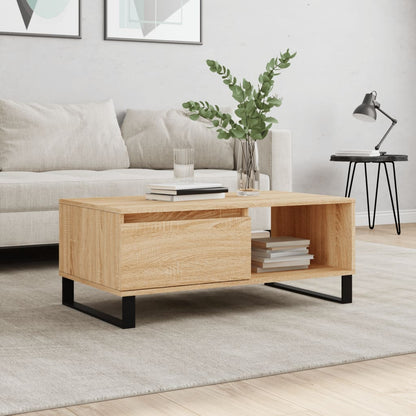 vidaXL Coffee Table Sonoma Oak 90x50x36.5 cm Engineered Wood