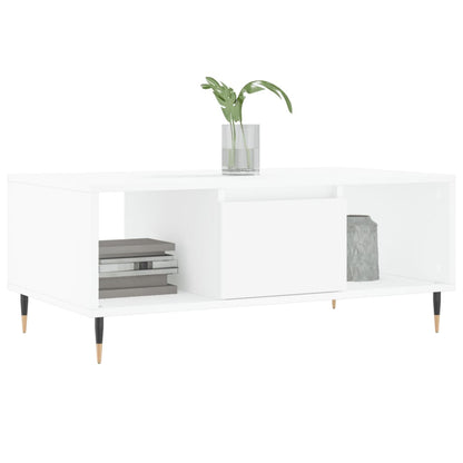 vidaXL Coffee Table White 90x50x36,5 cm Engineered Wood