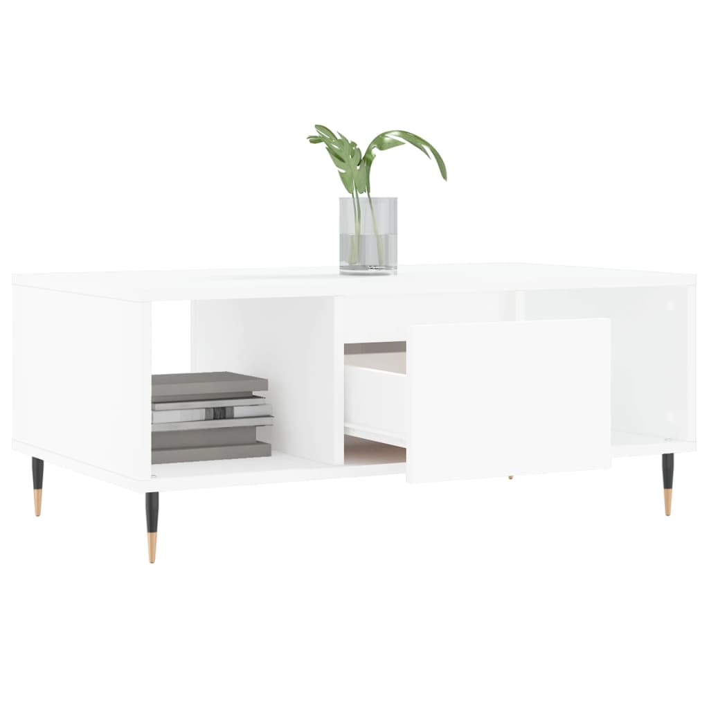 vidaXL Coffee Table White 90x50x36,5 cm Engineered Wood