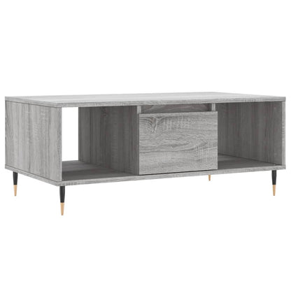 vidaXL Coffee Table Grey Sonoma 90x50x36,5 cm Engineered Wood