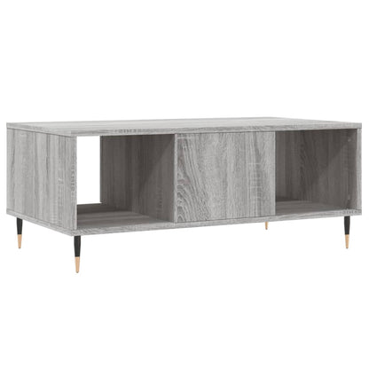 vidaXL Coffee Table Grey Sonoma 90x50x36,5 cm Engineered Wood